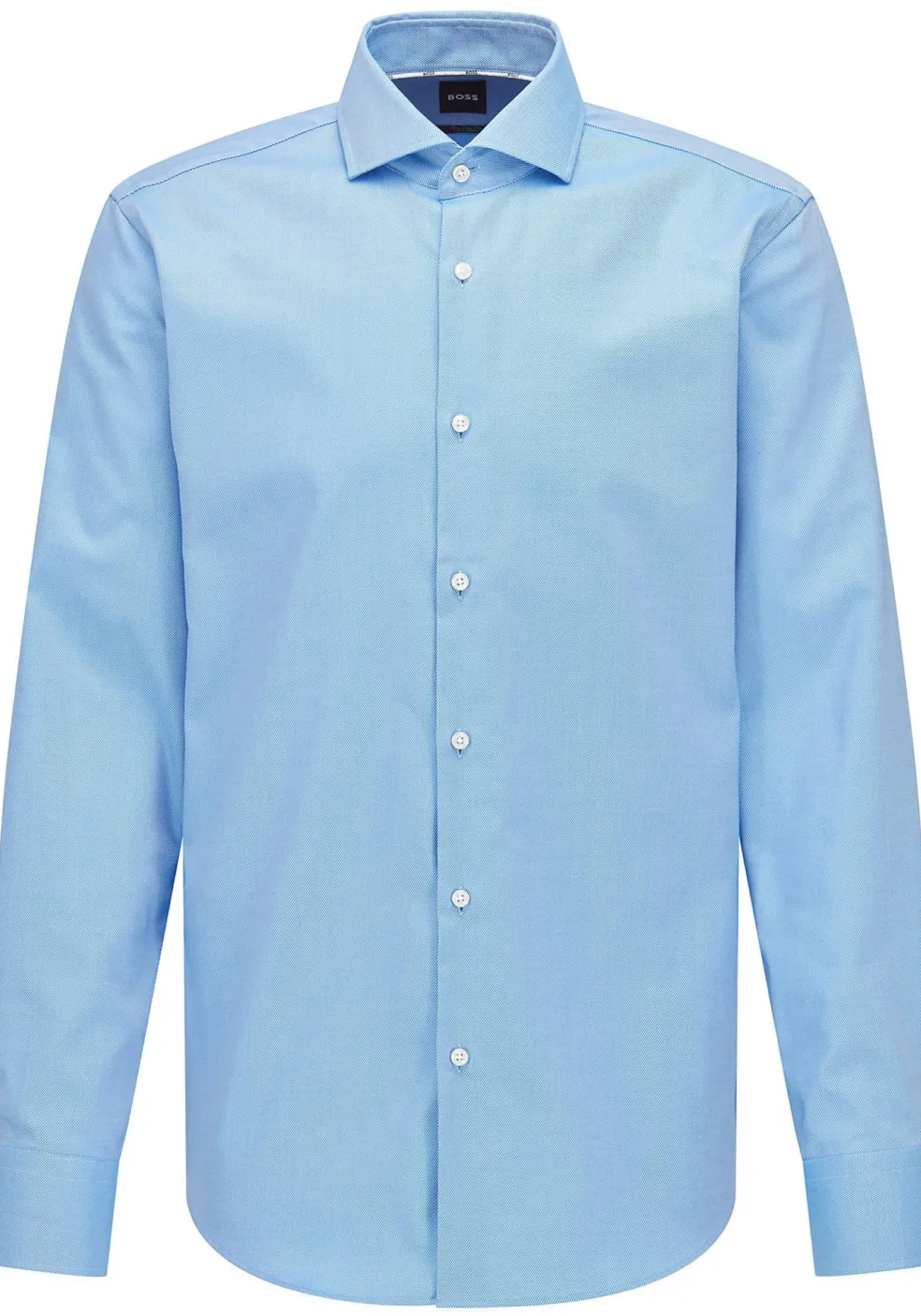 BOSS Joe regular fit overhemd, structuur, blauw
