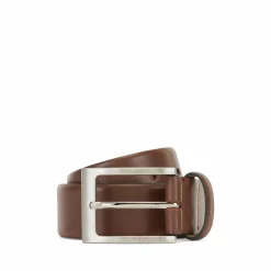 BOSS leren heren riem, middenbruin