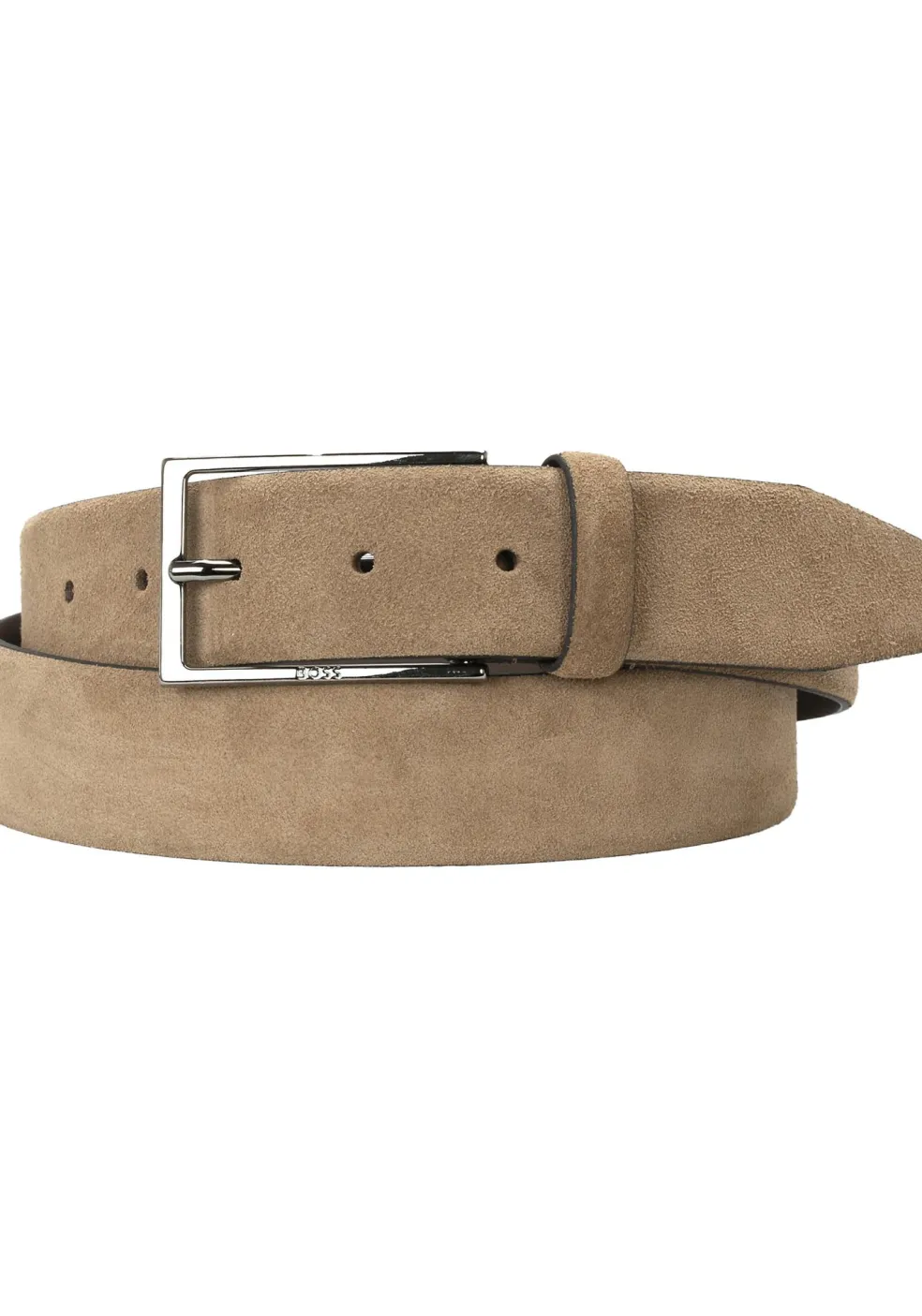 BOSS leren heren riem, middenbruin