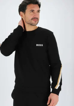 BOSS Long Set, heren lounge set, zwart