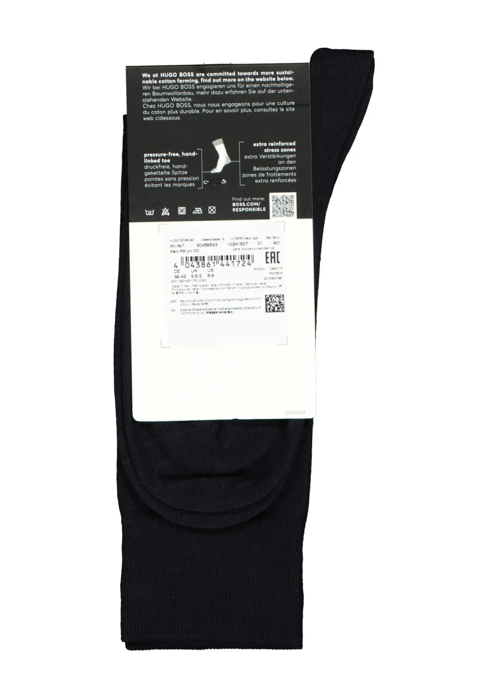 BOSS Marc uni (1-pack), herensokken katoen, donkerblauw