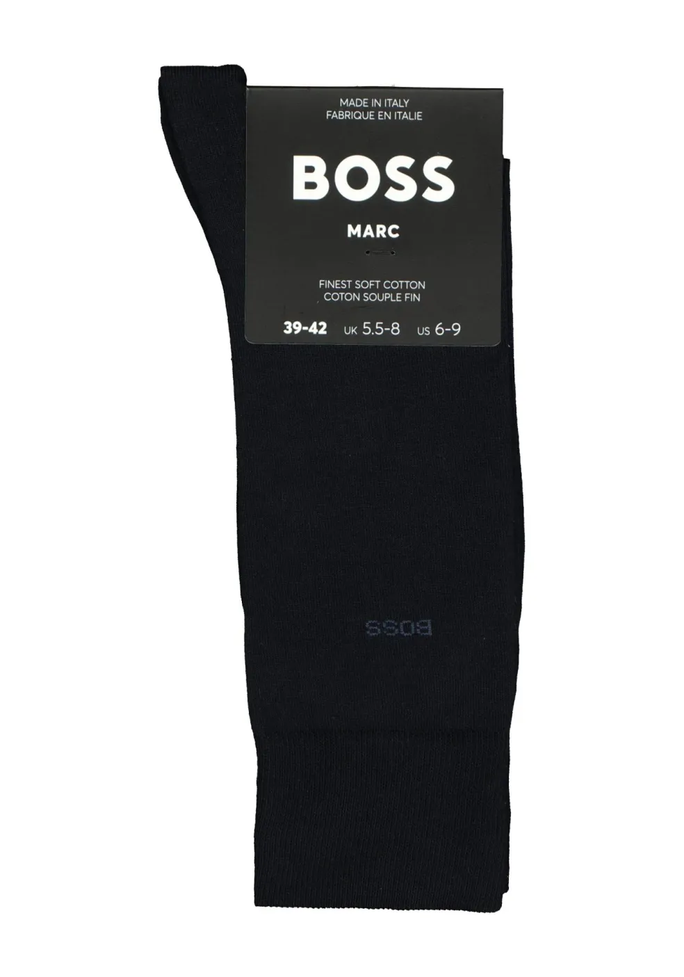 BOSS Marc uni (1-pack), herensokken katoen, donkerblauw
