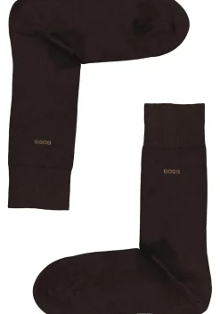 BOSS Marc uni (1-pack), herensokken katoen, donkerbruin