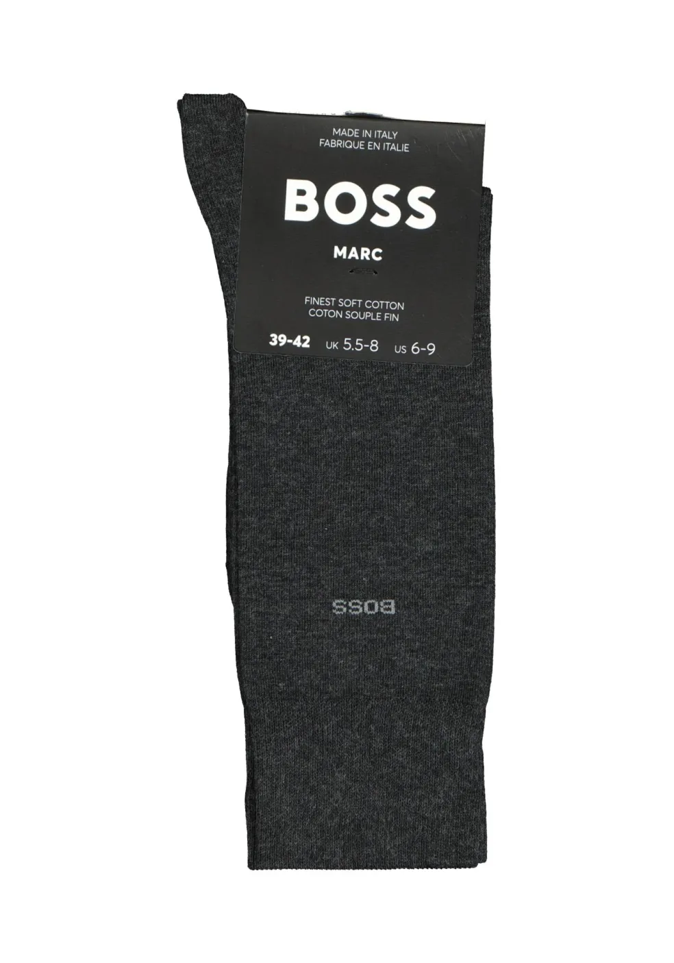 BOSS Marc uni (1-pack), herensokken katoen, antraciet grijs