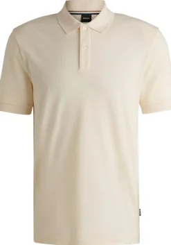 BOSS Pallas regular fit polo, pique, geel