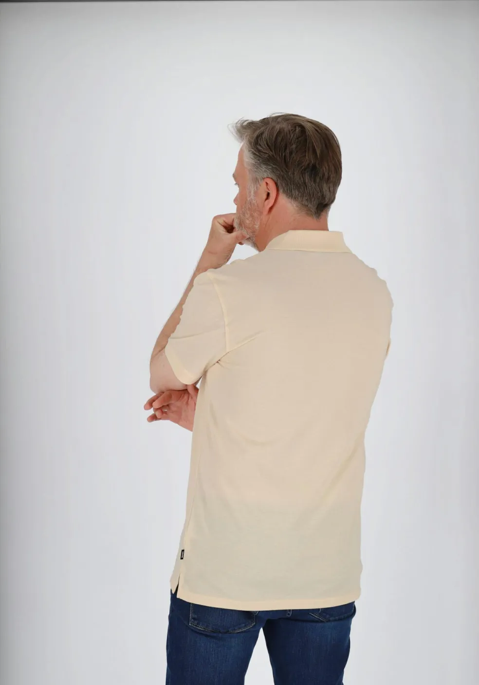 BOSS Pallas regular fit polo, pique, geel
