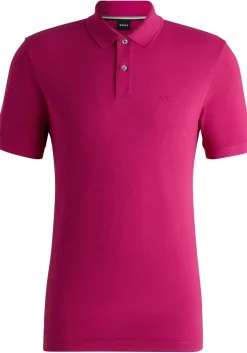 BOSS Pallas regular fit polo, pique, fel roze