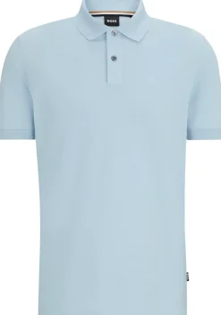 BOSS Pallas regular fit polo, pique, lichtblauw