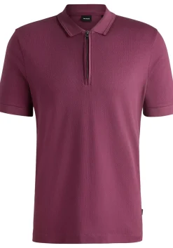BOSS Paras regular fit heren polo, pique, paars