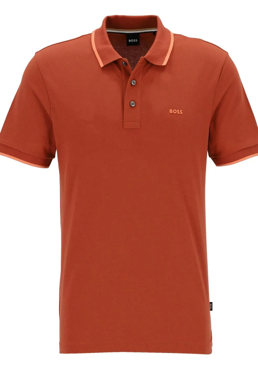 BOSS Parlay regular fit polo, pique, donker oranje