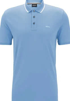 BOSS Parlay regular fit polo, pique, kobalt blauw