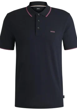 BOSS Parlay regular fit polo, pique, zwart