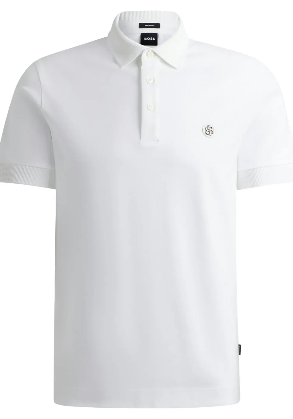 BOSS Parris regular fit heren polo, pique, wit