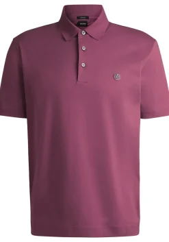 BOSS Parris regular fit heren polo, pique, paars