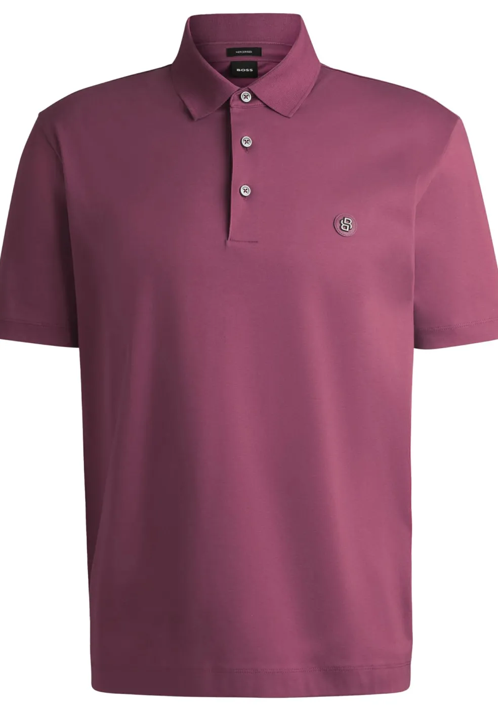 BOSS Parris regular fit heren polo, pique, paars