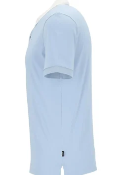 BOSS Phillipson slim fit heren polo, pique, lichtblauw