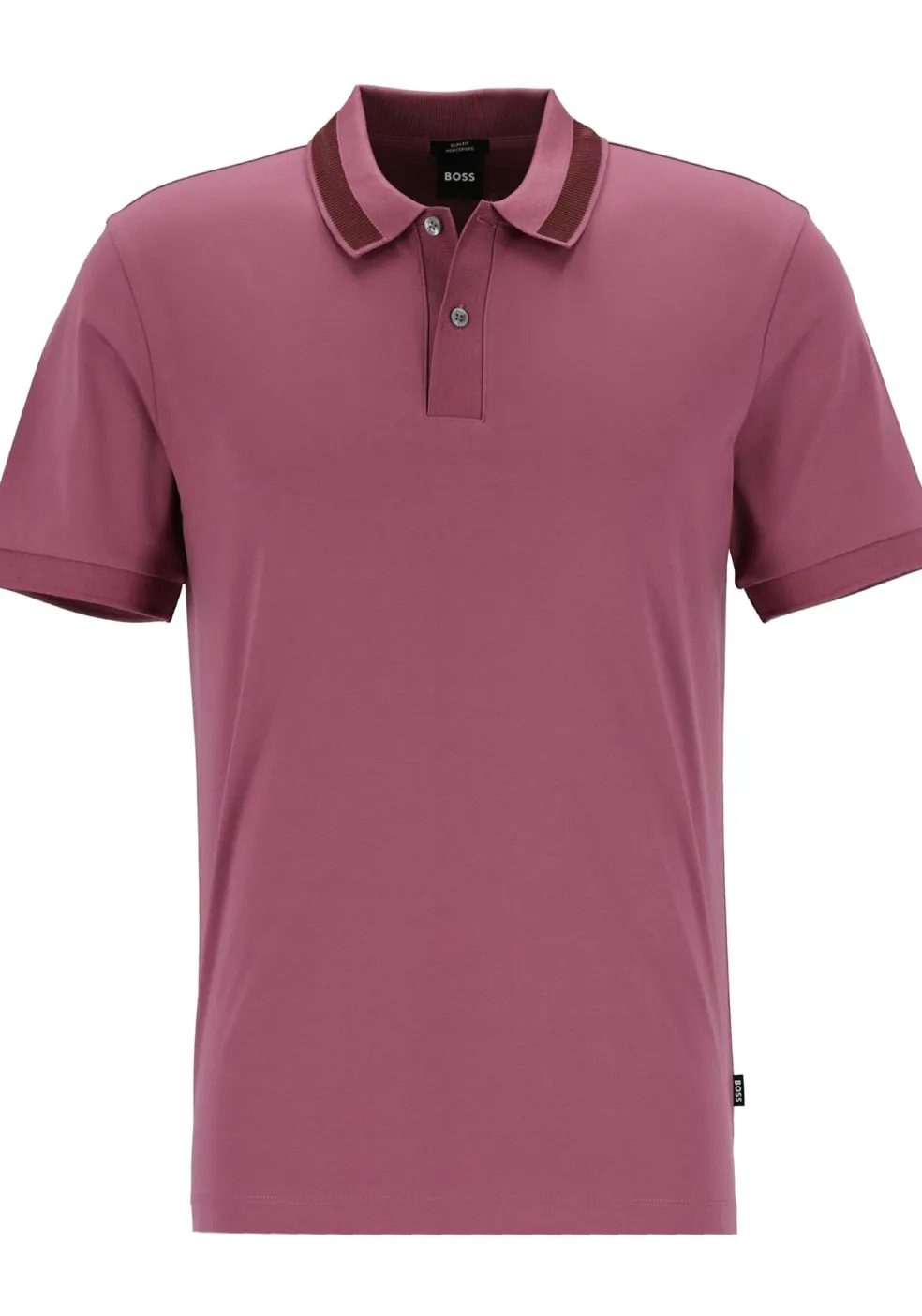 BOSS Phillipson slim fit heren polo, pique, paars