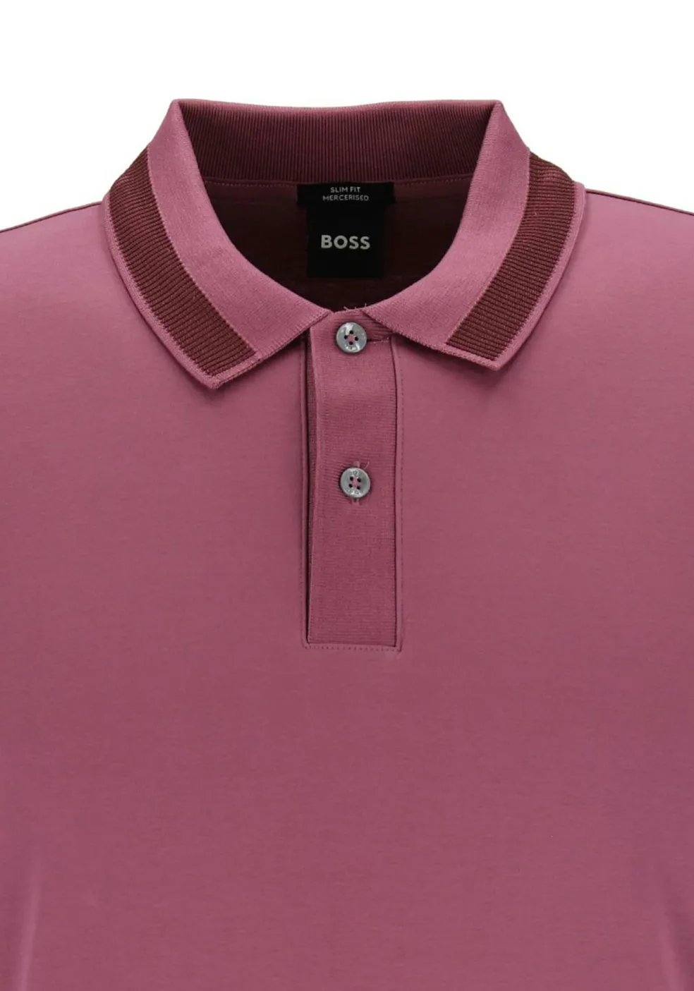 BOSS Phillipson slim fit heren polo, pique, paars