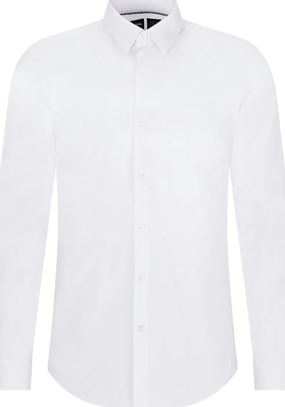 BOSS P-ray-s slim fit overhemd, popeline, wit
