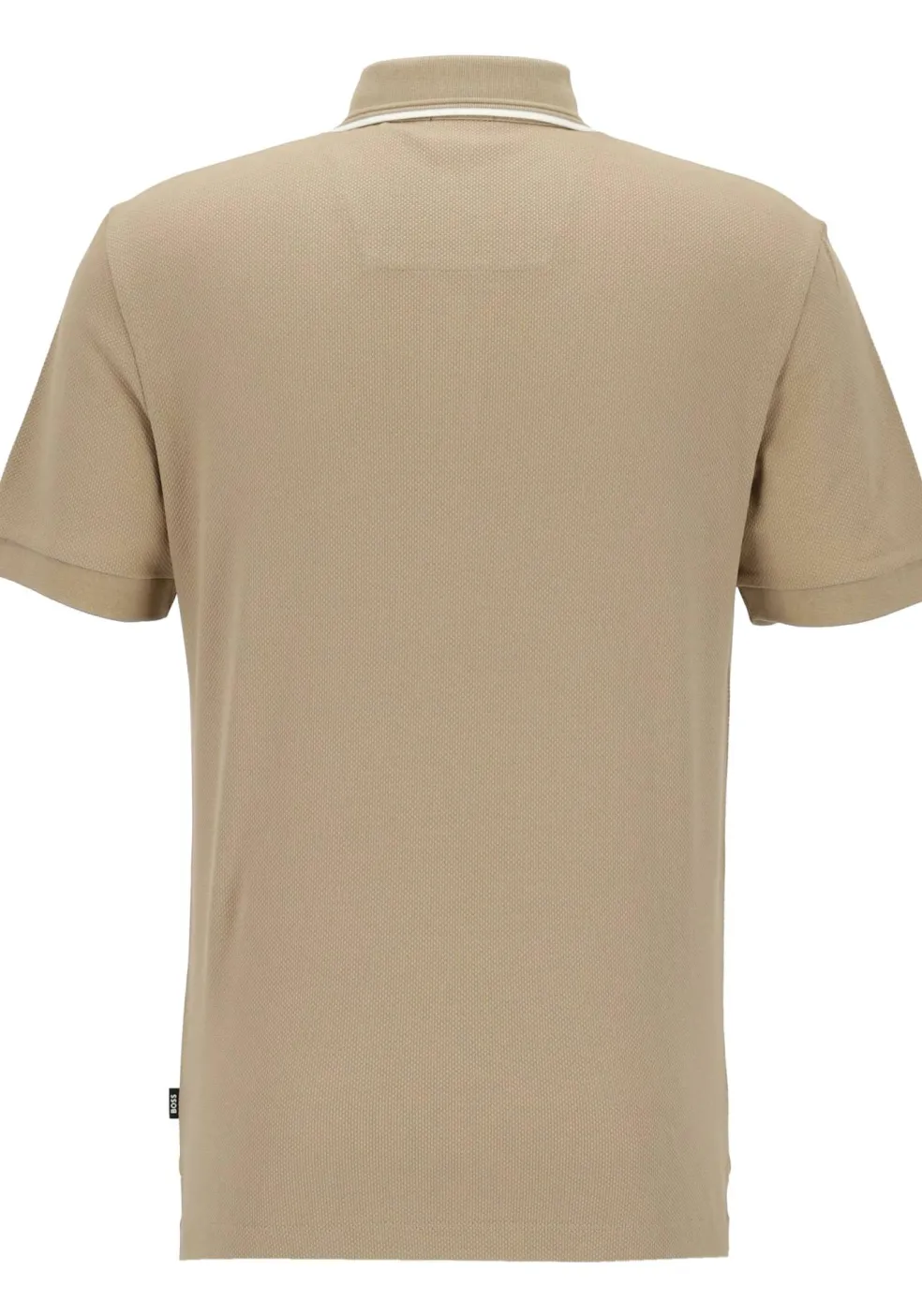 BOSS Prout regular fit heren polo, pique, licht beige