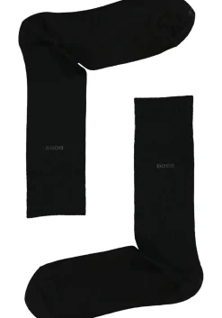 BOSS regular socks (3-pack), herensokken katoen, zwart