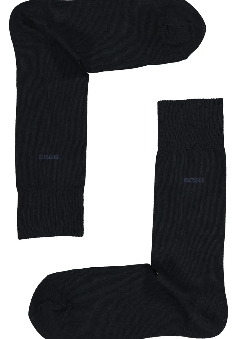 BOSS regular socks (3-pack), herensokken katoen, zwart, grijs en blauw