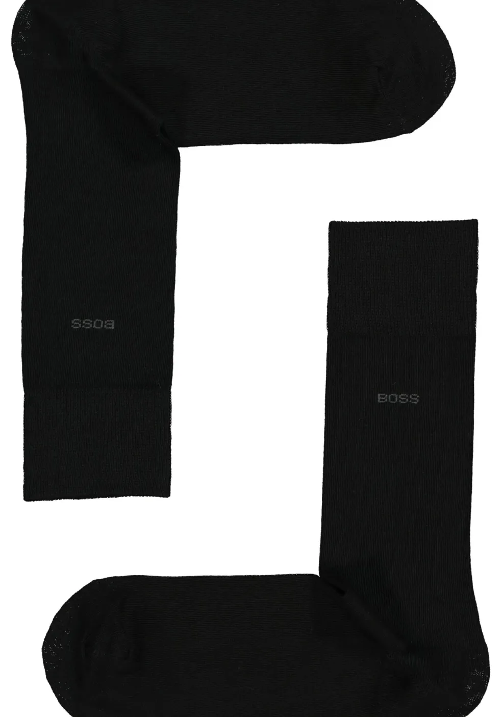 BOSS regular socks (3-pack), herensokken katoen, zwart, grijs en blauw