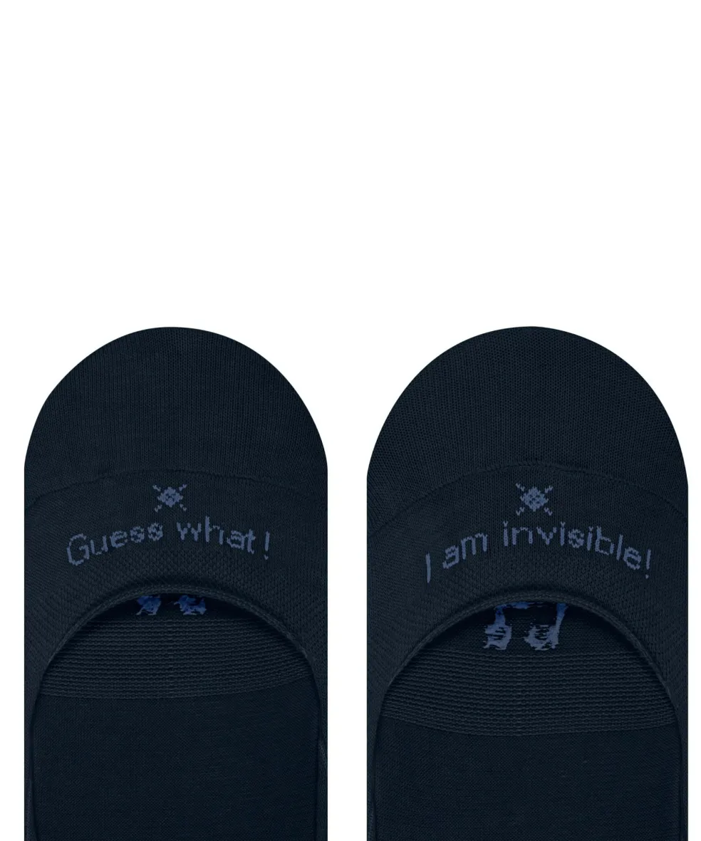 Burlington Aberdeen dames invisible sokken, blauw (marine)