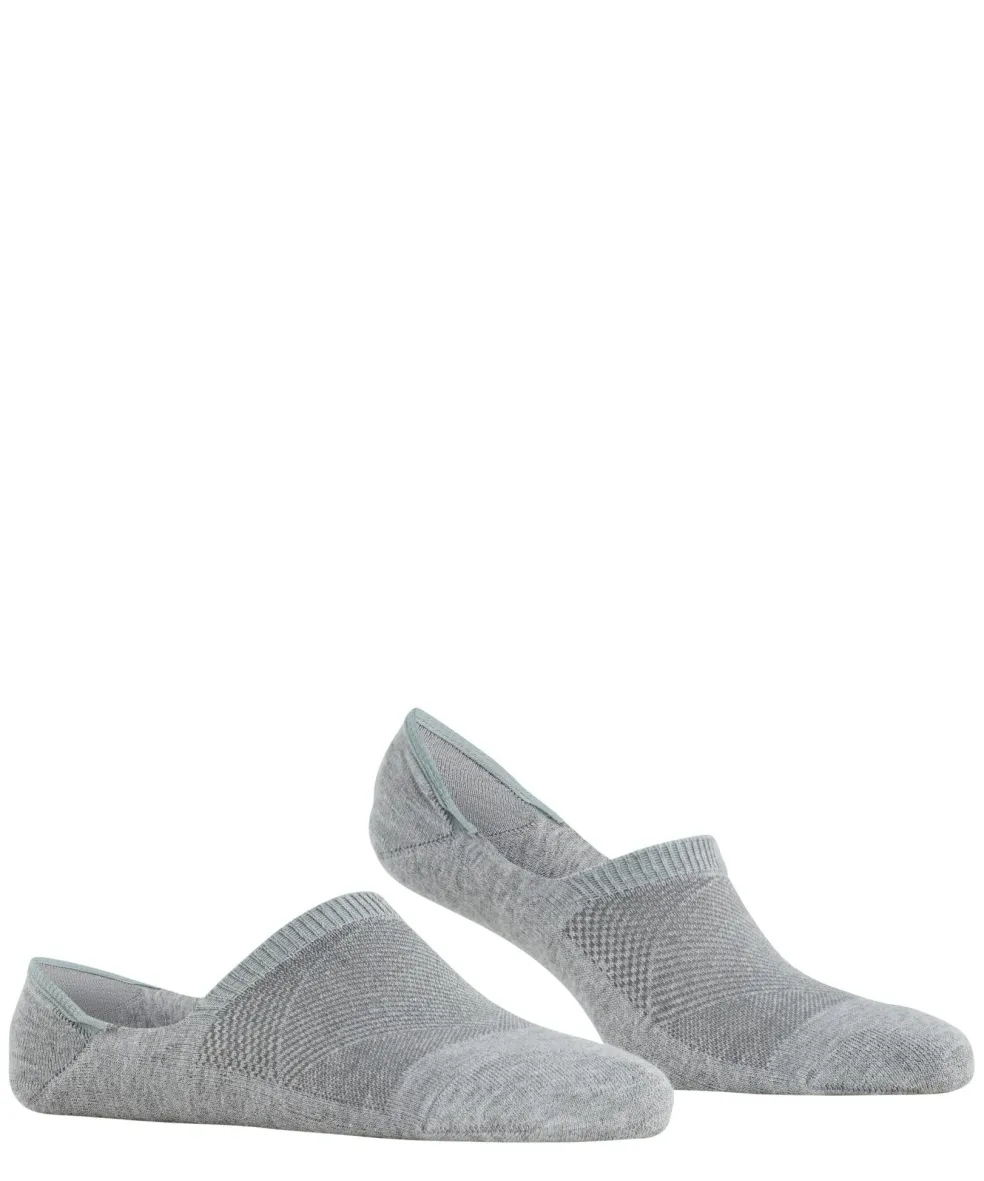 Burlington Athleisure dames invisible sokken, grijs (light grey mel.)