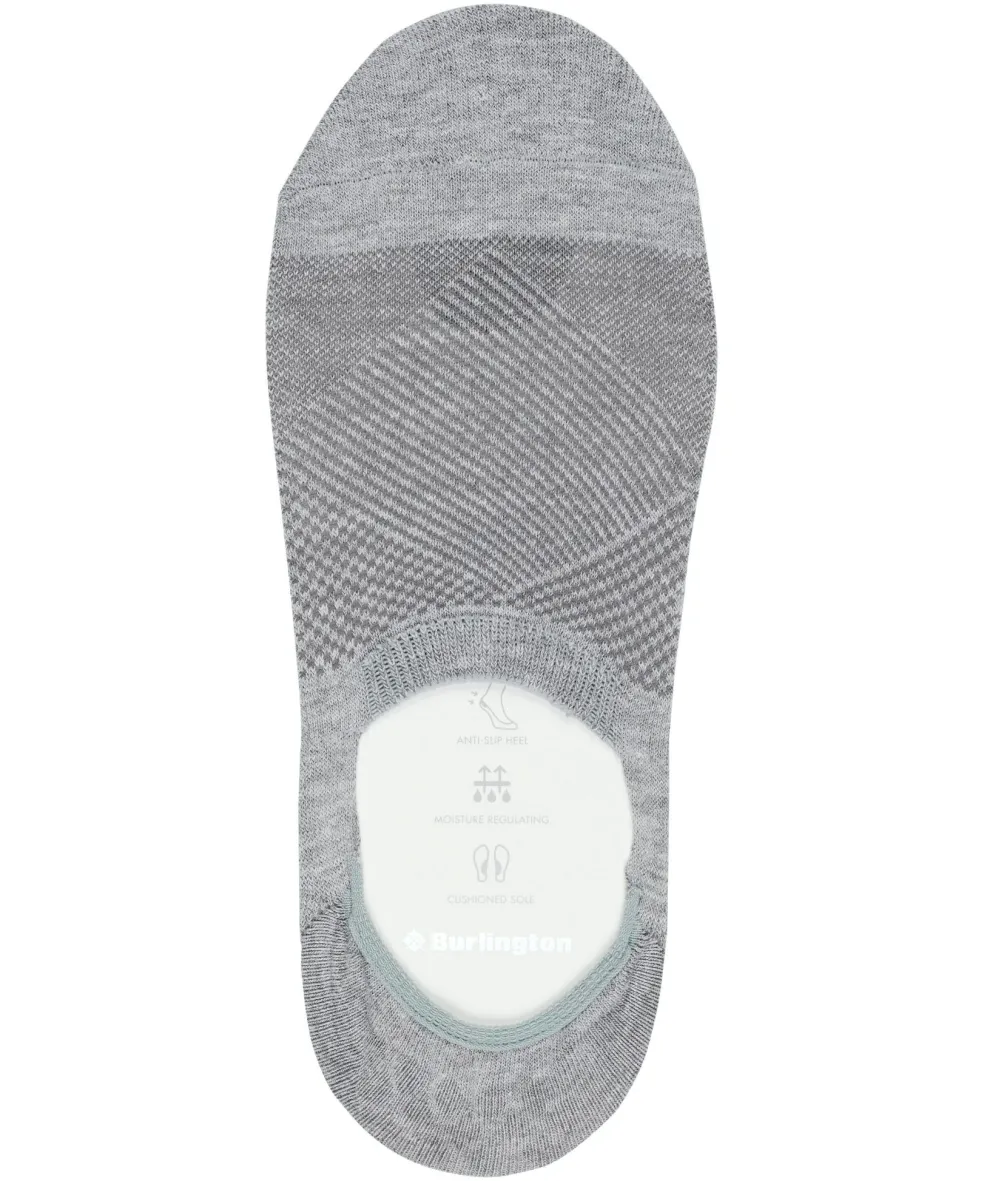Burlington Athleisure dames invisible sokken, grijs (light grey mel.)