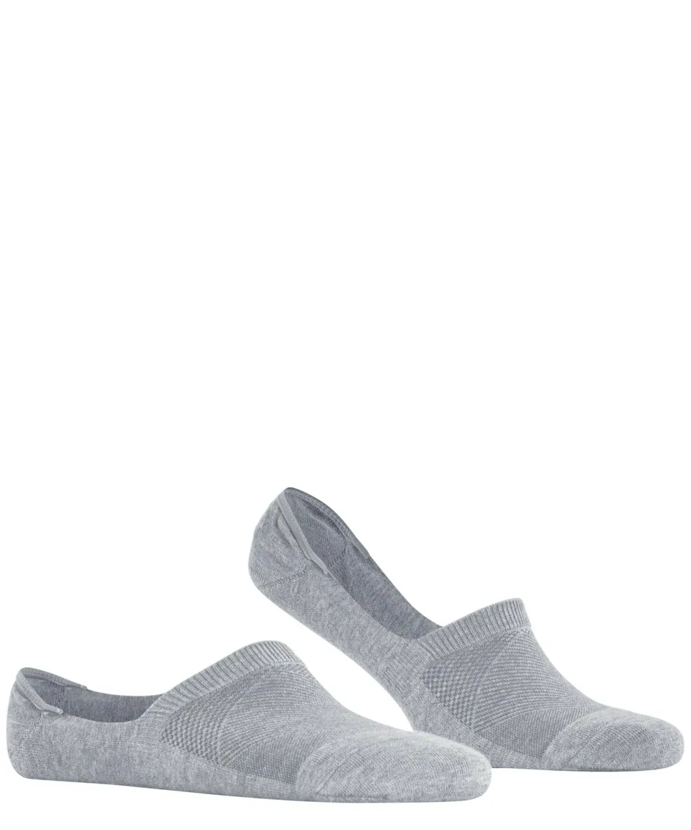 Burlington Athleisure heren invisible sokken, grijs (light grey mel.)