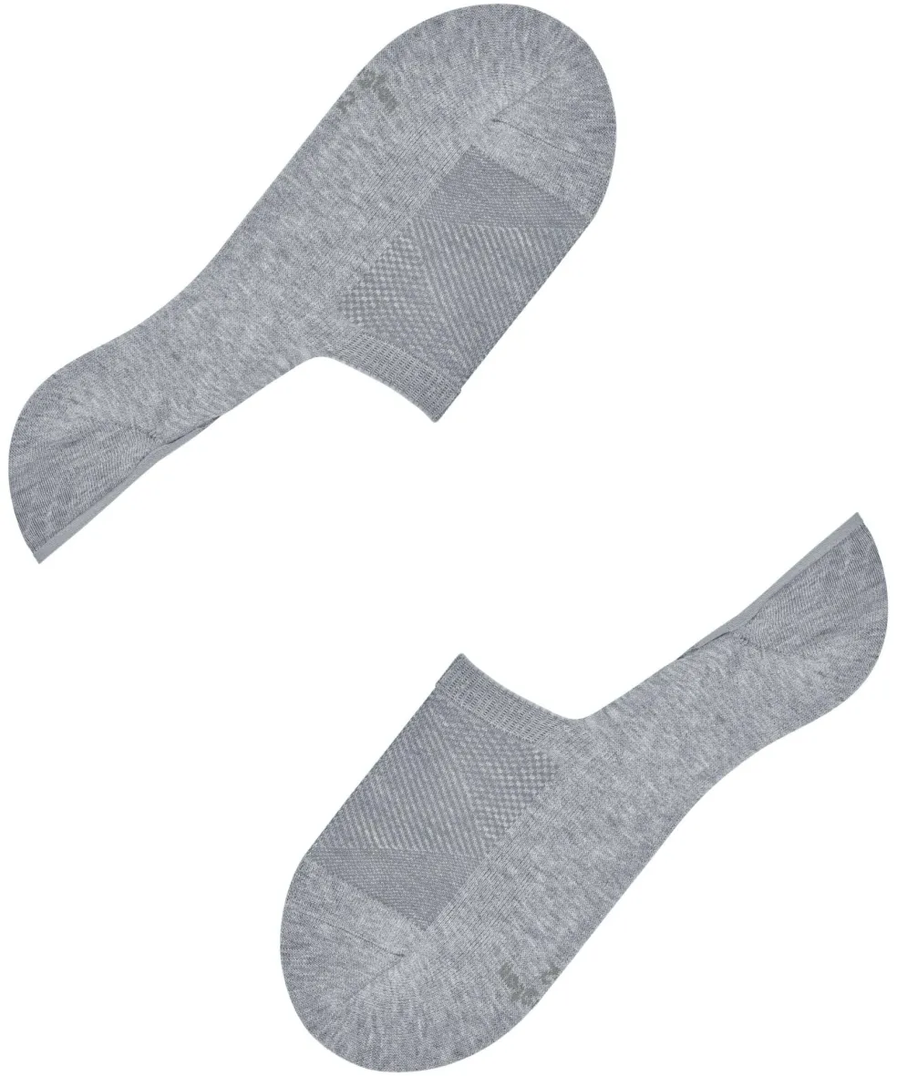 Burlington Athleisure heren invisible sokken, grijs (light grey mel.)