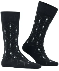Burlington Big Ben herensokken, zwart (black)
