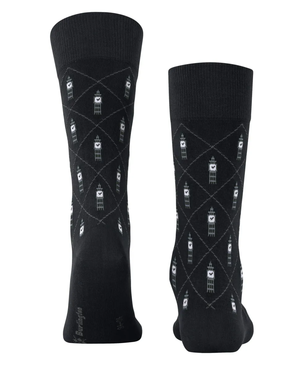 Burlington Big Ben herensokken, zwart (black)