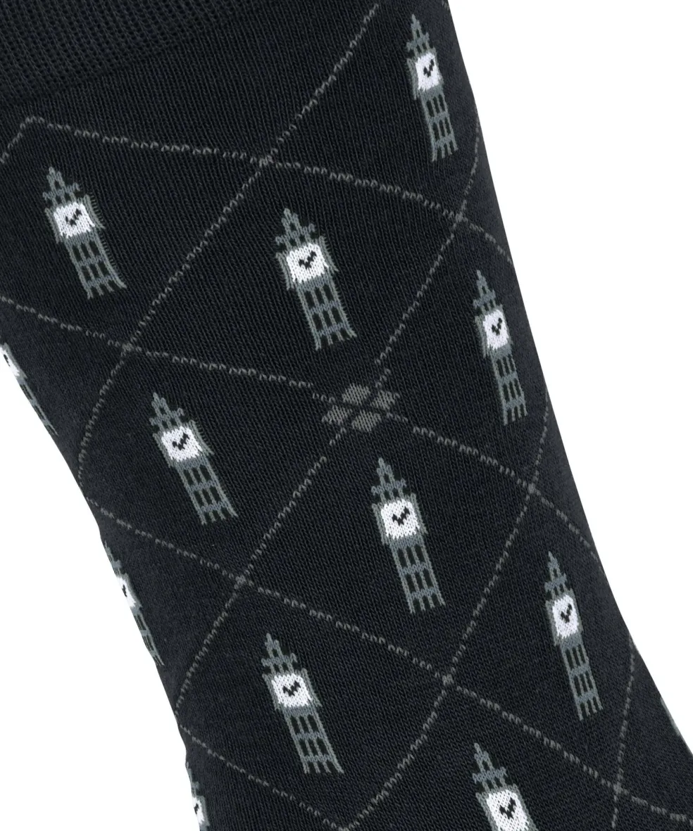 Burlington Big Ben herensokken, zwart (black)