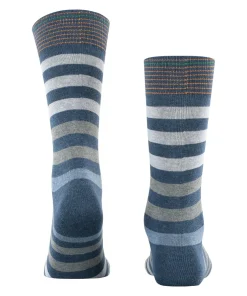 Burlington Blackpool herensokken, blauw (dark blue mel.)