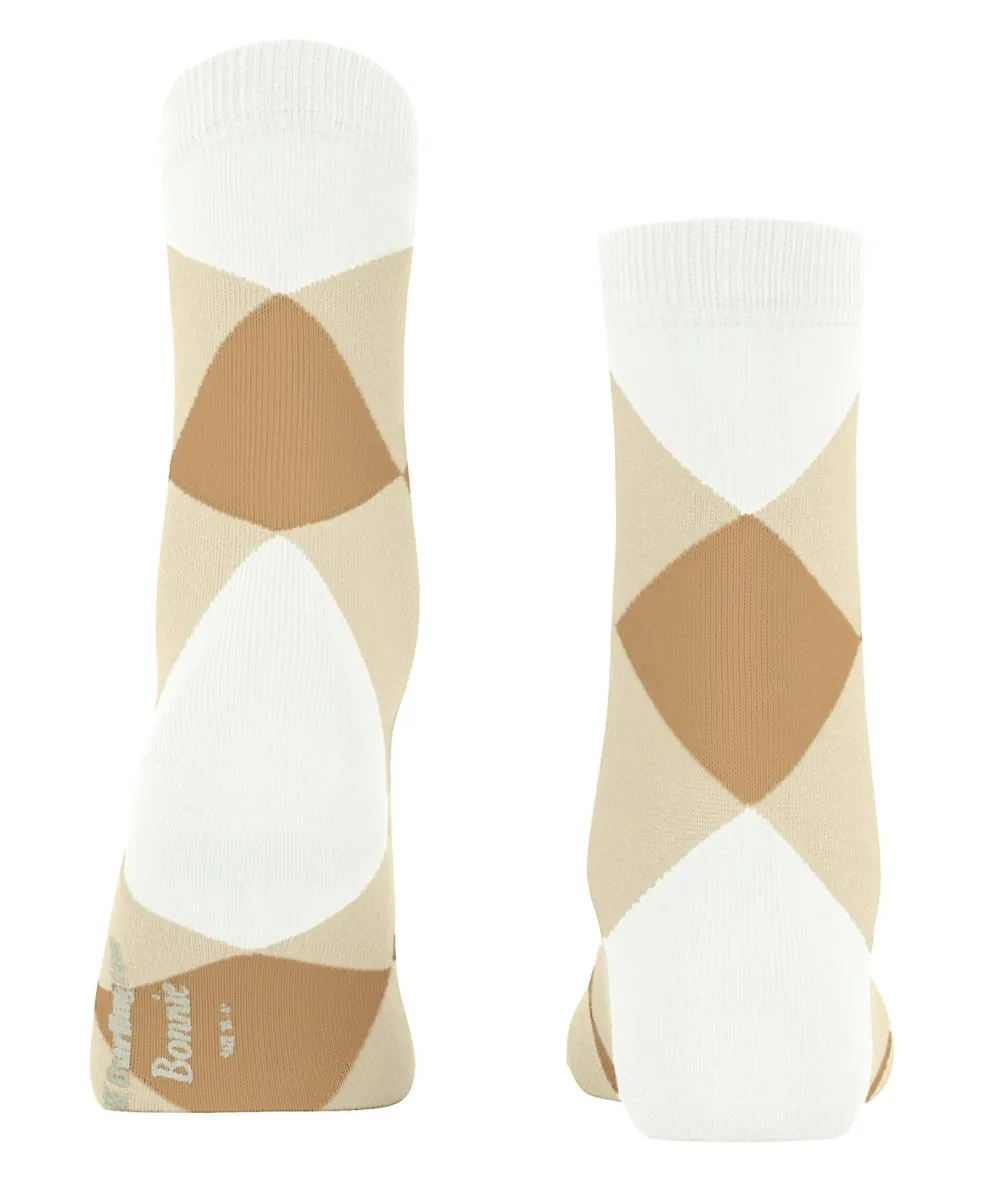Burlington Bonnie damessokken kort, multicolor (off-white)