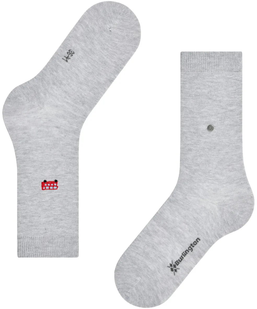 Burlington Brit Style damessokken, blauw (arctic mel.)