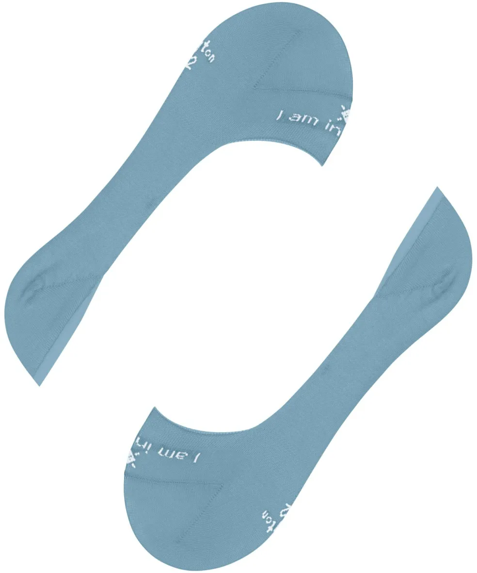 Burlington Carrington heren invisible sokken, blauw (sky blue)
