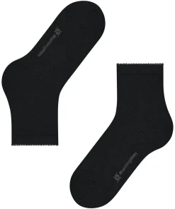 Burlington Chelsea damessokken kort, zwart (black)