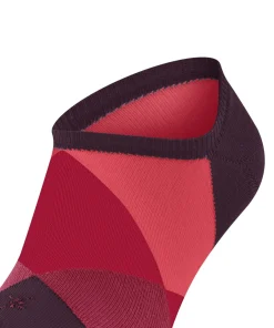 Burlington Clyde heren sneakersokken, rood (claret)