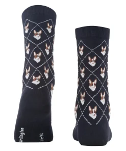 Burlington Corgi damessokken, zwart (black)
