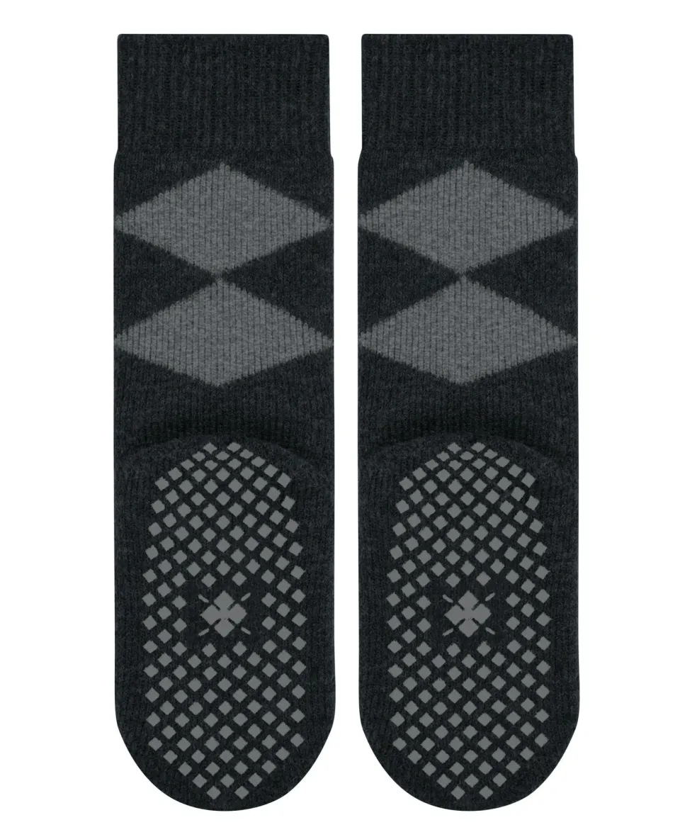 Burlington Cosy Argyle damessokken, zwart (black)