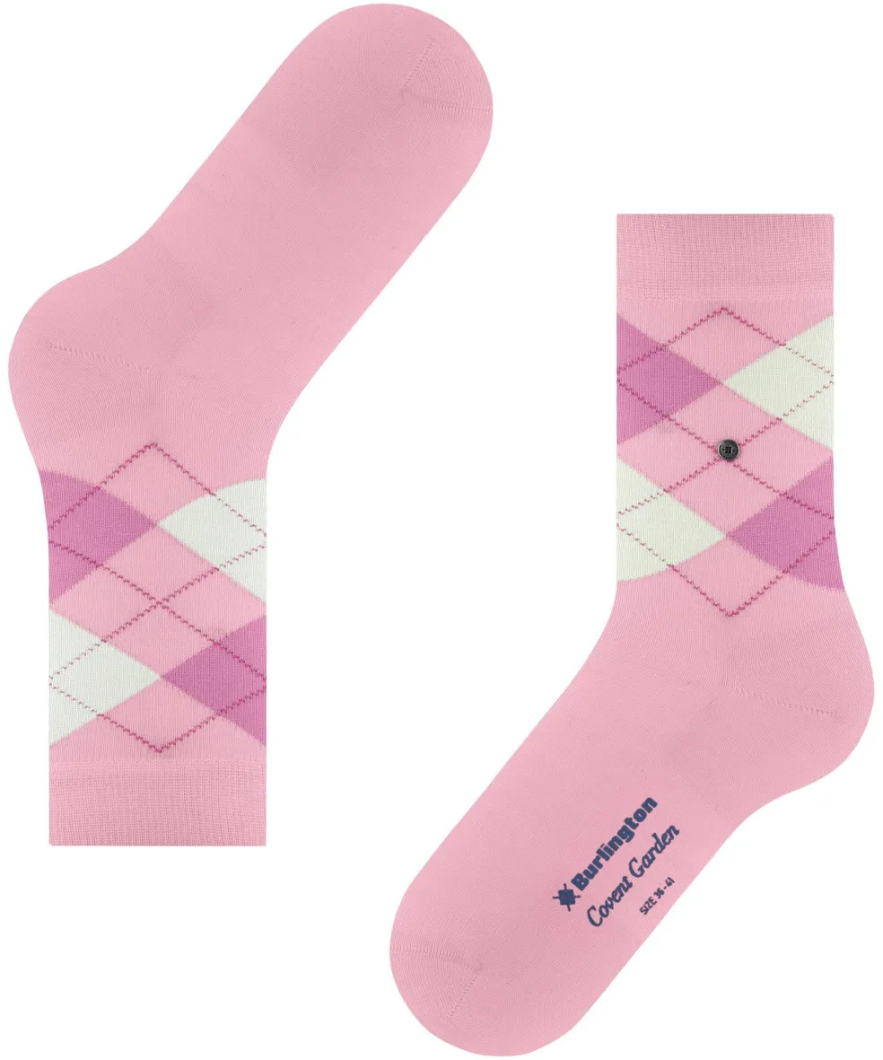 Burlington Covent Garden damessokken, roze (rose)