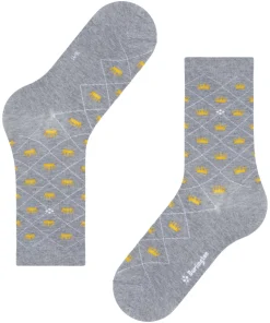 Burlington Crown damessokken, grijs (light grey)