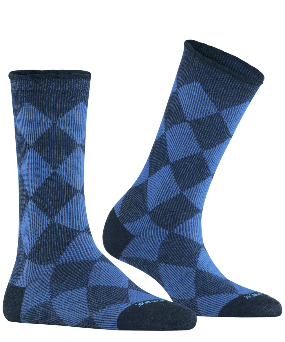 Burlington Dalston damessokken, blauw (marine)