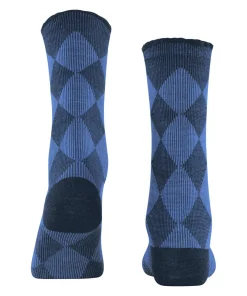 Burlington Dalston damessokken, blauw (marine)