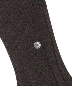 Burlington Dover herensokken, bruin (brown mel.)