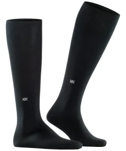 Burlington Dublin heren kniekousen, zwart (black)