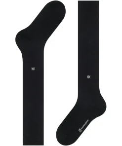 Burlington Dublin heren kniekousen, zwart (black)